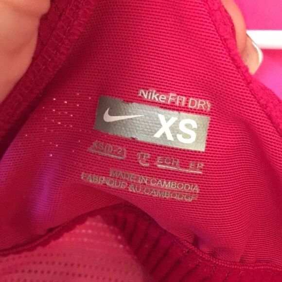 Nike fitness top built in sports bra pink - Picture 5 of 7